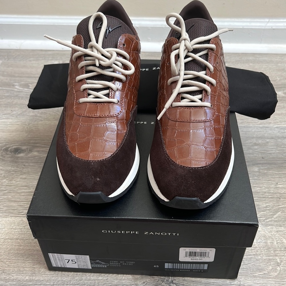 COPY - Giuseppe Zanotti Jimmy SC Uomo Braky Print - Mens Size 45 US Mens Size 1…